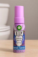 Air Wick V.I.P. Pre-Poop Spray, Toilet Perfume Lavender Superstar, 1.85 Oz