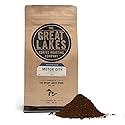 Great Lakes Medium Roast Ground Coffee, Motor City Blend, Farmer Direct Sourced from Brazil, Columbia, and Guatemala,12 Ounces