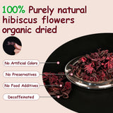 ZenVitality Premium Hibiscus Tea Organic 100 tea bags/7.05 Oz 100% Pure Dried Hibiscus Flower Supports Your Cardiovascular System/Liver health/Blood