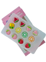 Edible Mixed 12pcs Fruit Sugar cake decorations, cupcake toppers, perfect Icing Cookies decro for Valentine's Day Birthday Halloween Thanksgiving