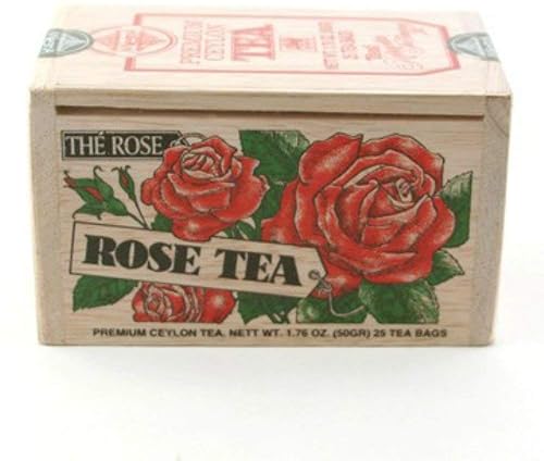The Metropolitan Tea Company 62WD-618B-022 Rose 25 Teabags in Wood Box - PACK OF 2
