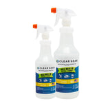 Clear Gear Gym Disinfectant, Yoga Mat Cleaner, Deodorizer For Sports Equipment, Gyms, and Fitness Centers - Mixed Pack - 16 Oz and 32 Oz Bottle