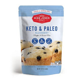 Miss Jones Baking Keto Blueberry Muffin Mix - Gluten Free, Low Carb, No Sugar Added, Naturally Sweetened Desserts & Treats - Diabetic, Atkins, WW, and Paleo Friendly (Pack of 1)