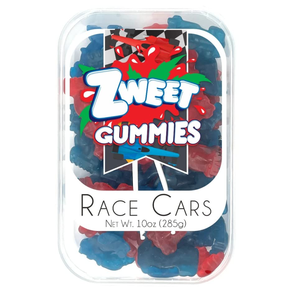 Zweet Gummy Race Cars - 10 oz. Tub