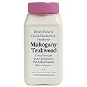 Roses Natural Mahogany Teakwood Carpet Deodorizer Powder - Pet Odor Eliminator & Carpet Freshener, Rugs & Upholstery, Natural Baking Soda Formula, Kid