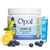 Opal LeanIQ Energy Refresher Drink Mix Powder, Blueberry Lemonade, 30 Ct
