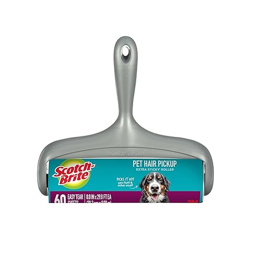 Scotch-Brite Pet Hair Pickup Extra Sticky Large Lint Roller, Designed for Removing Fur + Fluff on Couches, Clothes, Dog and Cat Beds, & More, 1 Pack