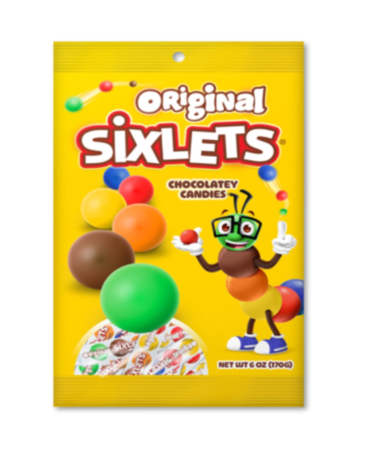 Sixlets Original Chocolatey Candies - Pack of 3-6 oz Bags - Delicious Classic Candies Everyone is Sure to Love - Perfect for Sharing with Friends