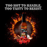 Hellfire Evil Bastard Hot Sauce, Gourmet, Smoky, Cinnamon Whiskey Infused Super Hot Sauce, 5 oz.