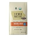 Iowa Native Fair Trade Organic 10 Ounce Ground, Rocking Chair Decaf, Swiss Water Process Decaf Coffee, Medium Roast