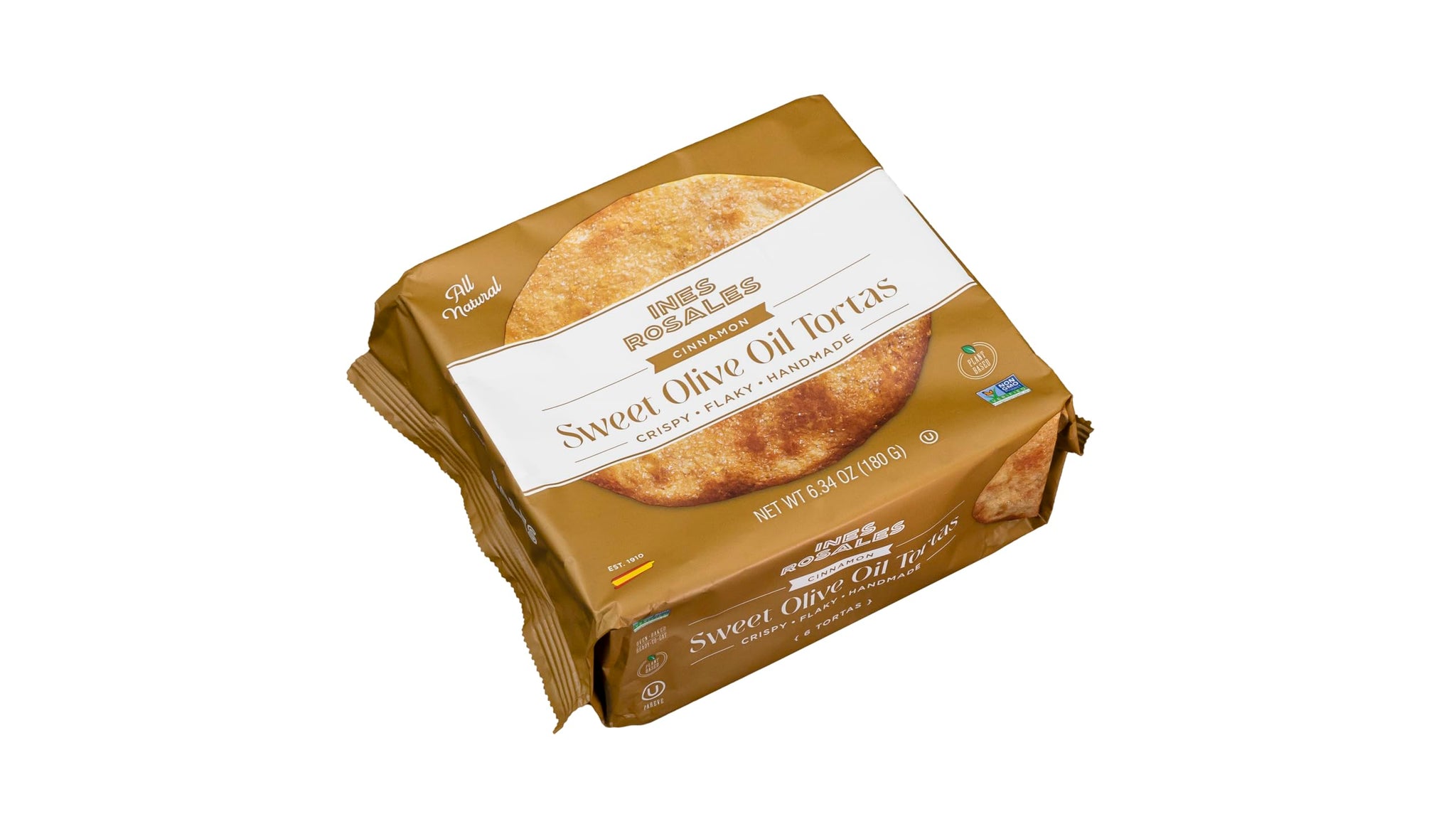 Ines Rosales Sweet Olive Oil Tortas, Cinnamon, 6.34 Ounce