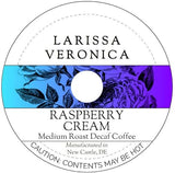 Raspberry Cream Medium Roast Decaf Coffee (Single Serve K-Cup Pods) (Gourmet, Naturally Flavored, Whole Coffee Beans) (12 pods, ZIN: 574313)