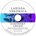 Raspberry Cream Medium Roast Decaf Coffee (Single Serve K-Cup Pods) (Gourmet, Naturally Flavored, Whole Coffee Beans) (12 pods, ZIN: 574313)