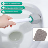 Pumice Stone Toilet Cleaning Kit with Long Handle - Effortless Hard Water Stain Remover for Toilets, Tubs & Tile - Includes 1 Handle + 3 Pumice