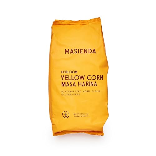 Masienda Heirloom Yellow Corn Masa Harina/Flour 2.2 LB (Pack of 2) - Nixtamalized Corn Flour Perfect for Corn Tortillas, Tamales, Tostadas, Pupusas