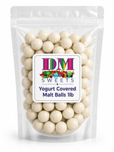 Yogurt Covered Malted Milk Balls 1 lb Creamy Yogurt Coating Crunchy Center
