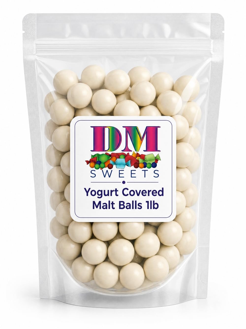 Yogurt Covered Malted Milk Balls 1 lb Creamy Yogurt Coating Crunchy Center