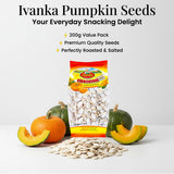 Ivanka Delikatessen Roasted Pumpkin Seeds - Enjoy the Rich, Flavorful Taste of Pumpkin Seeds, Packed with Protein & Fiber - Salted Pumpkins Seed Will