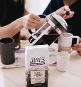 Jim’s Organic Coffee - Sweet Love Blend - Ground - Dark Roast, Bold 11 oz Bag - Certified Organic, Regeneratively Grown, Ethically Traded, Shade Grown