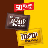 M&M'S Milk Chocolate & M&M'S Peanut Fun Size Candy Individually Wrapped Milk Chocolate Variety Pack Pantry Cube Easy Open and Close Dispenser