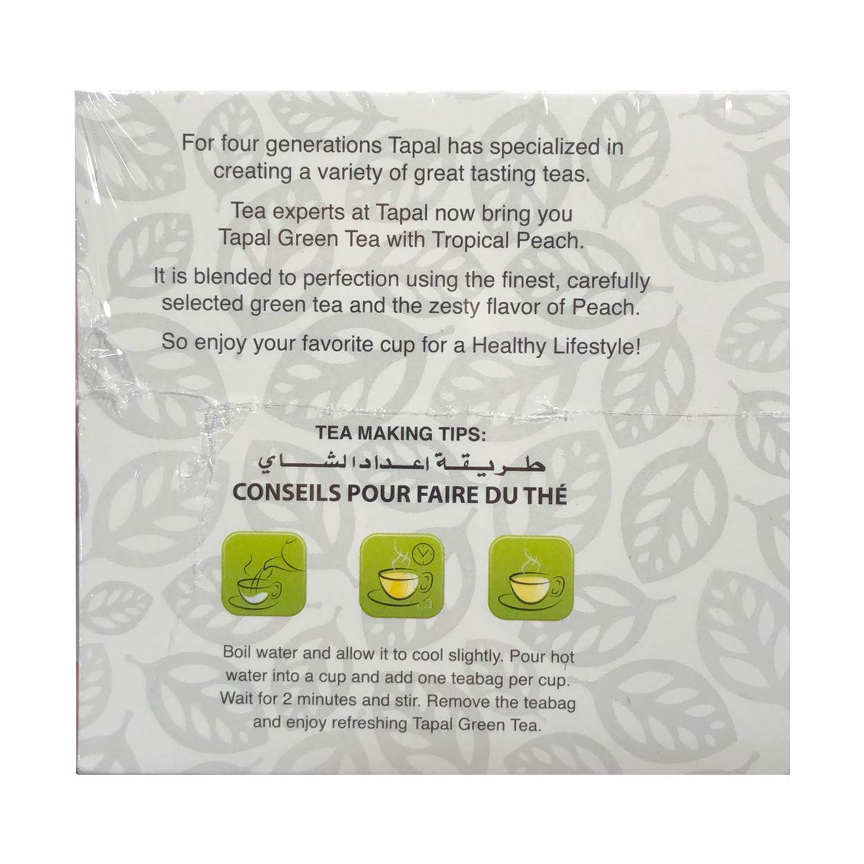 Tapal - Tropical Peach Green Tea, 45g (30 tea bags)