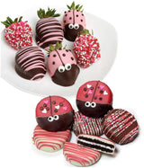 From You Flowers - Cutie Bug Belgian Chocolate Covered Strawberries and Black and White Cookies