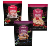 Panfruit Freeze-Dried Organic Fruit Powder Variety Pack - Blueberry, Raspberry & Strawberry - No Sugar Added, Non-GMO - Smoothie & Baking Mix, 3 x 3.5