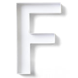 Sisterly Market - Cardboard Numbers and Cardboard Letters Fillable Candy Box, Handmade Marquee Letters for Parties and Milestones, Letter F, 12" L x