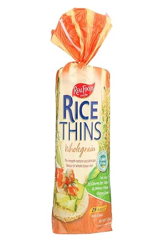 Real Foods Whole Grain Rice Thins, 5.3 OZ