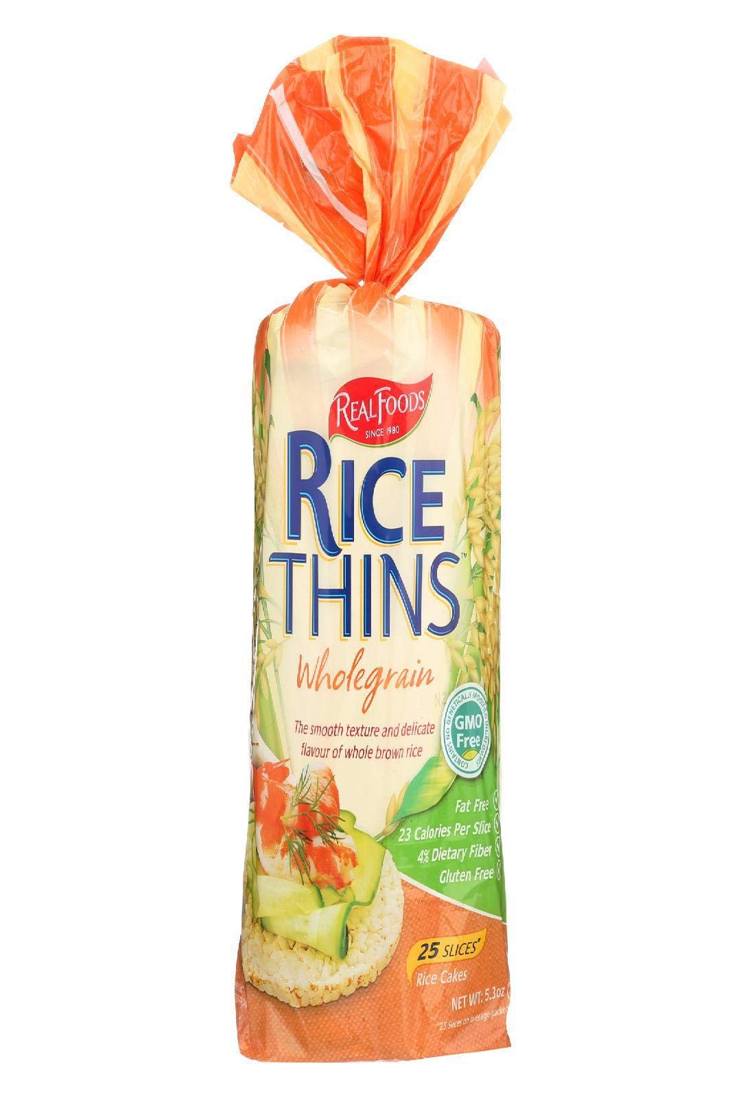 Real Foods Whole Grain Rice Thins, 5.3 OZ