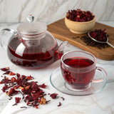 Organic Hibiscus Tea Bags, 200 Count | Premium Source from Hibiscus Flowers | Caffeine Free Herbal Tea | Eco-Friendly Hemp Paper Tea Bags | Non-GMO