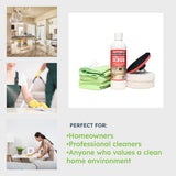 Hard Water Deposit Remover KIT - Scrub Deep Cleans Granite Countertops, Travertine Showers, Glass Shower Doors (1 Pint Stone Pro Stone & Glass -16 Fl