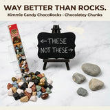 Kimmie Candy ChocoRocks, Rock-Shaped Chocolate Candy for Snacking & Cake Decorating, Pebbles & Stones | 2.5 oz (Pack of 3) | Non-GMO, Peanut-Free