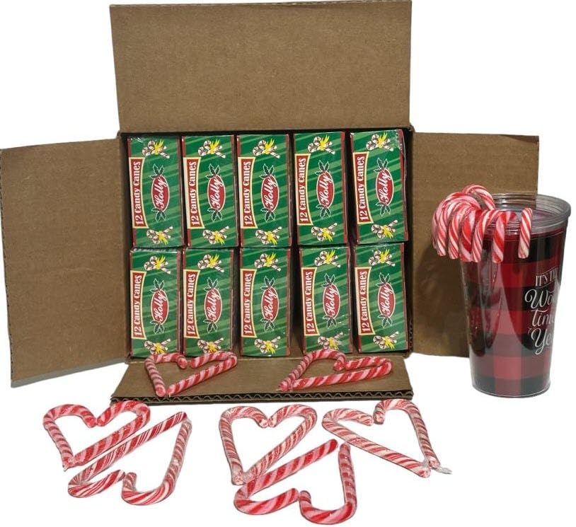 Holiday Candy Canes (120 Individually Wrapped Peppermint Candy Canes (10 Boxes))