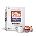 Bulletproof The Enlightener Coffee Pods, 24 Count, Medium-Dark Roast Enhanced Coffee with L-Theanine, Panax Ginseng and Gingko Biloba, Supports Mental