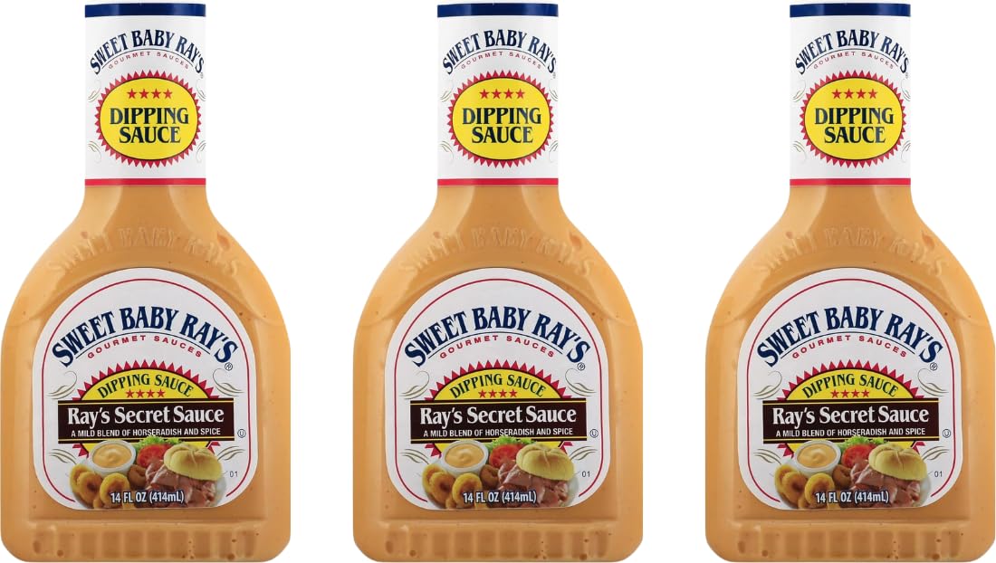 Sweet Baby Ray’s Ray's Secret Sauce - Mild Blend of Horseradish and Spice, Perfect for Dipping - 14 Oz (Pack of 3)