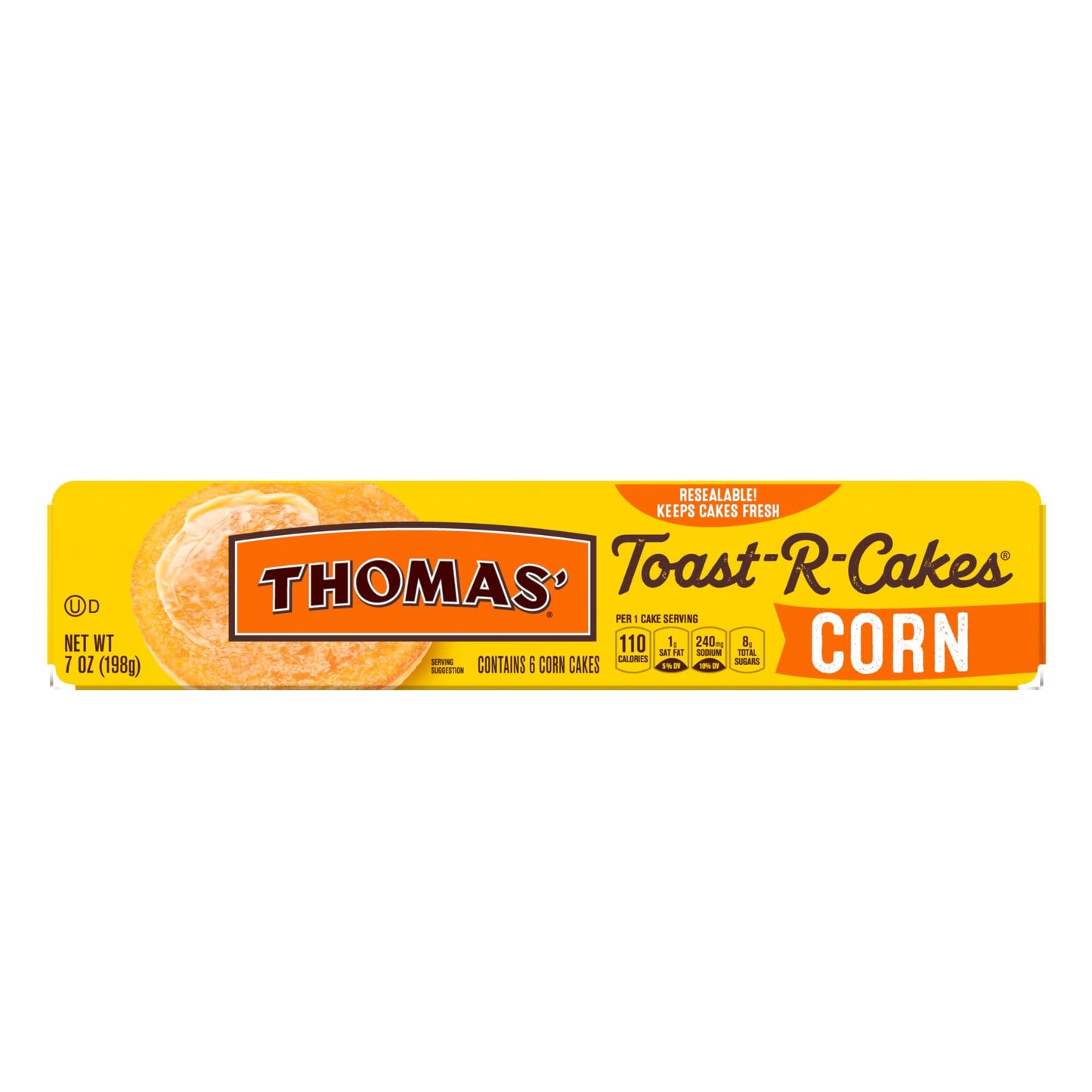 Thomas' Toast-R-Cakes, Corn, 6 Count, 7 Oz Package