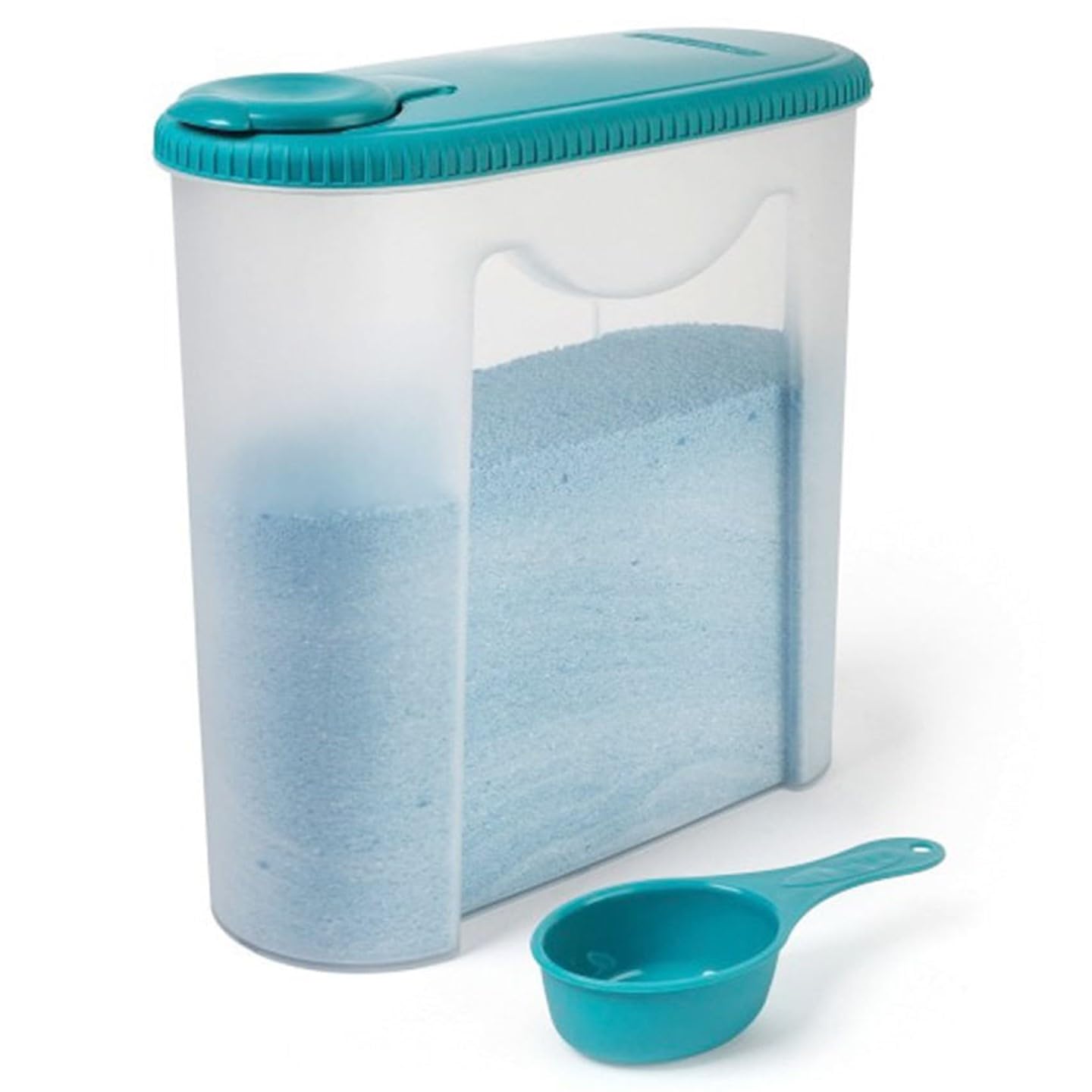 Plastic Laundry Powder Container For Detergent, Laundry Room Organization - 80 oz