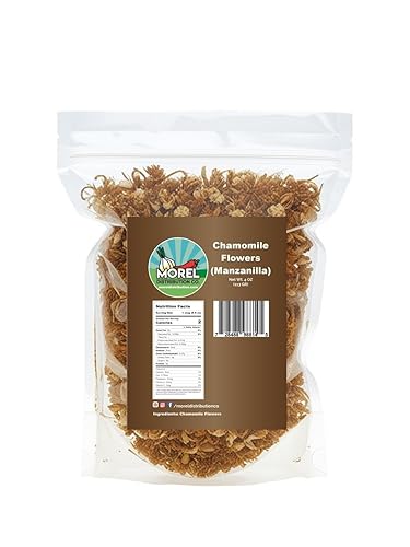 Dried Chamomile Flowers, Chamomile Tea loose leaf, Manzanilla 4 oz, 8 oz, 1 lb (4 oz)