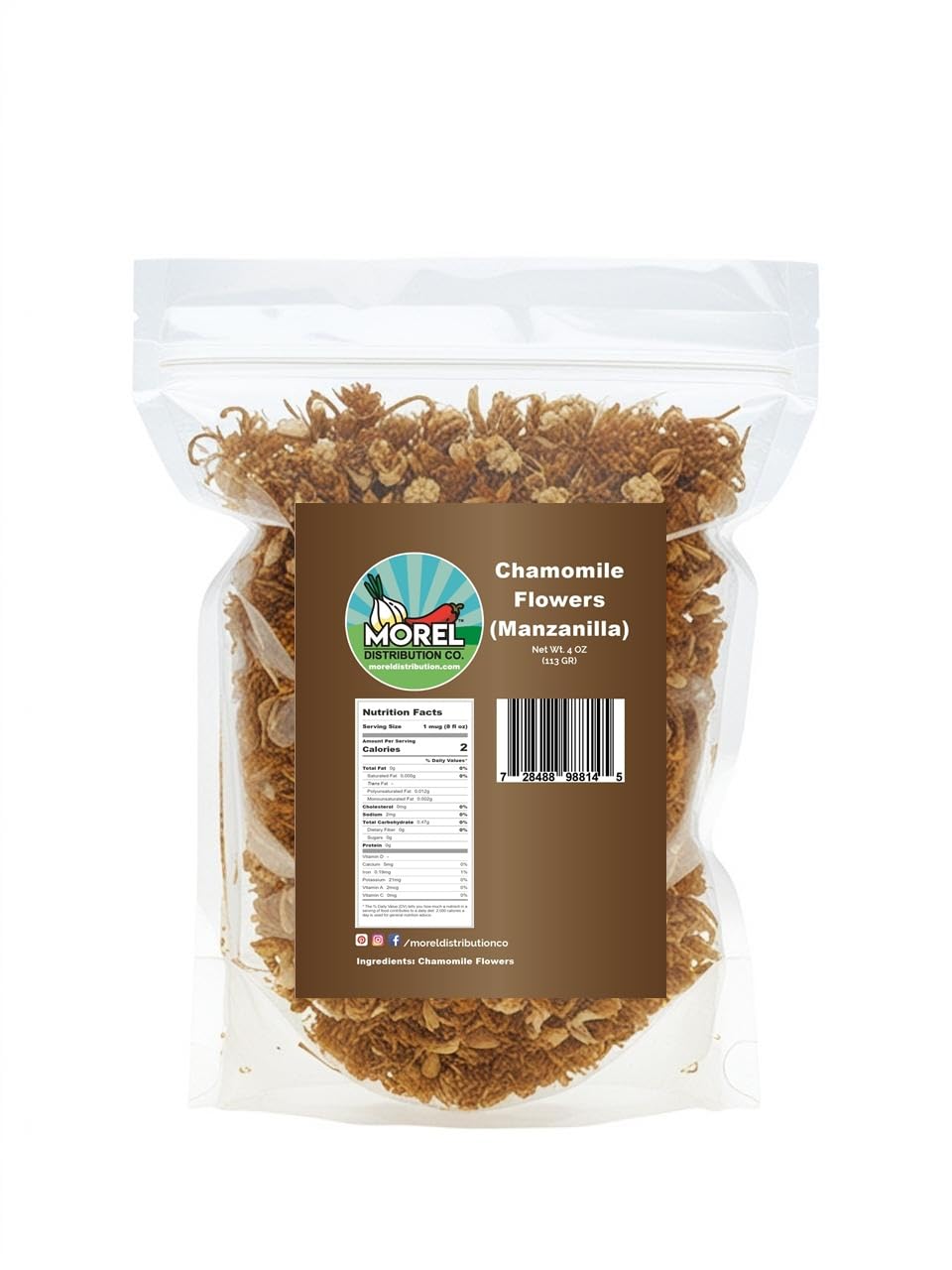 Dried Chamomile Flowers, Chamomile Tea loose leaf, Manzanilla 4 oz, 8 oz, 1 lb (4 oz)