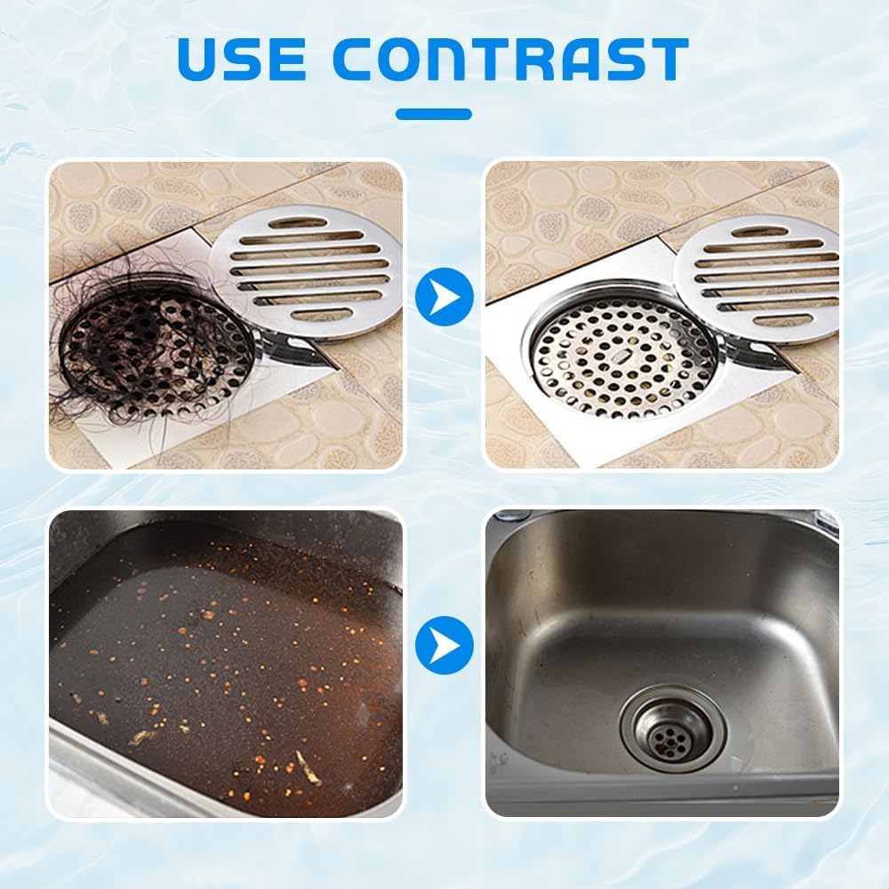 Sink and Drain Cleaner, Wild Tornado Pipe Dredge, Drain Cleaner for Toilet Kitchen, Pipes Cleaning Tool (2)