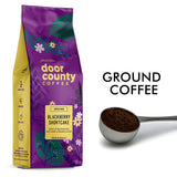 Door County Coffee Blackberry Shortcake, Flavored Coffee Ground - 8 oz Bag - Spring-Summer Seasonal - Medium Roast - 100% Specialty Arabica