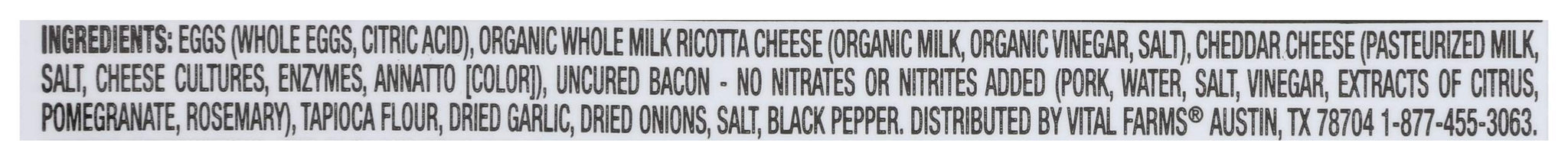 Vital Farms, Egg Bites Bacon Cheddar, 4.6 Ounce
