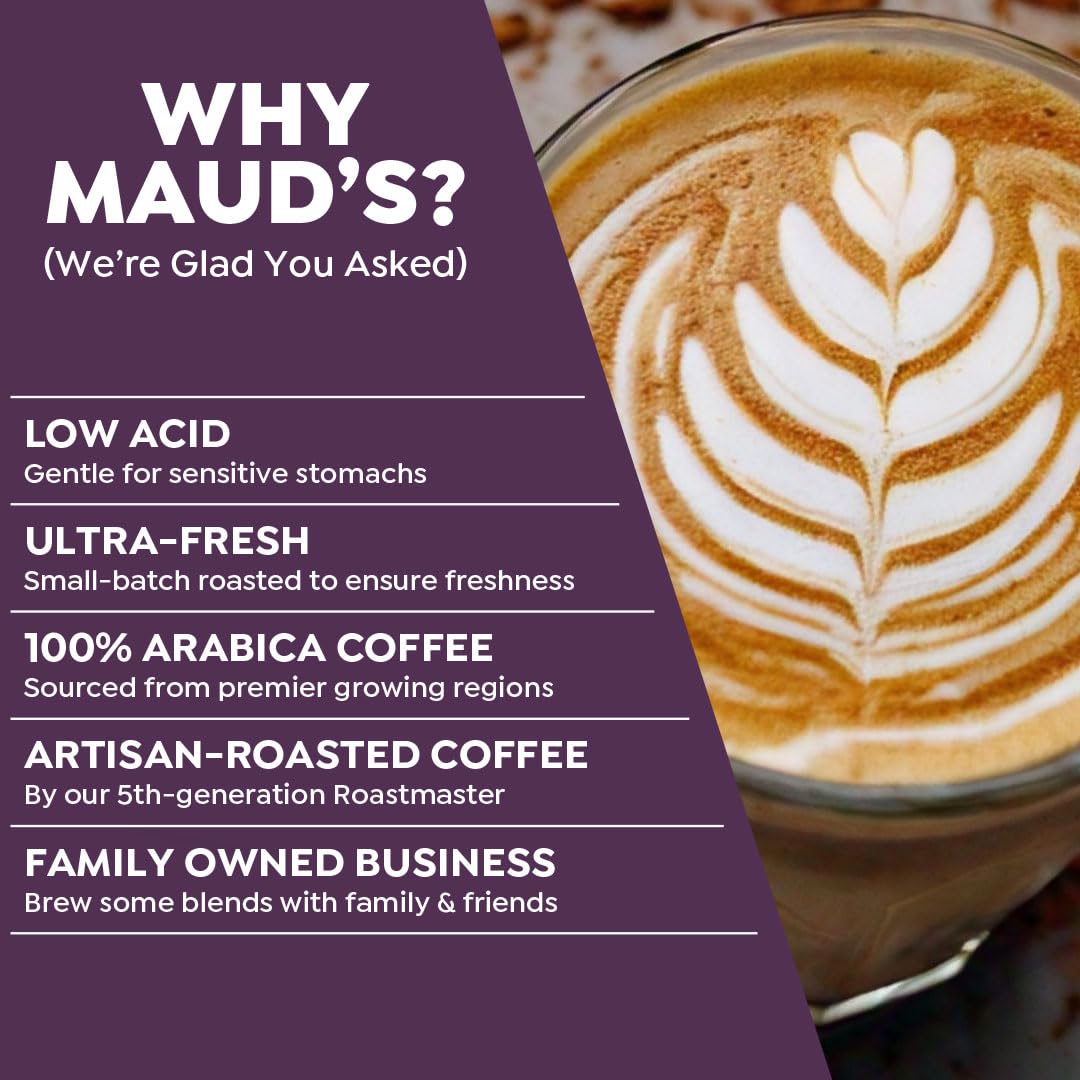 Maud's Cappuccino Coffee Pods Variety Pack, 56 ct, 8 Assorted Flavors, Single Serve Pods - Compatible with Keurig K Cups Maker
