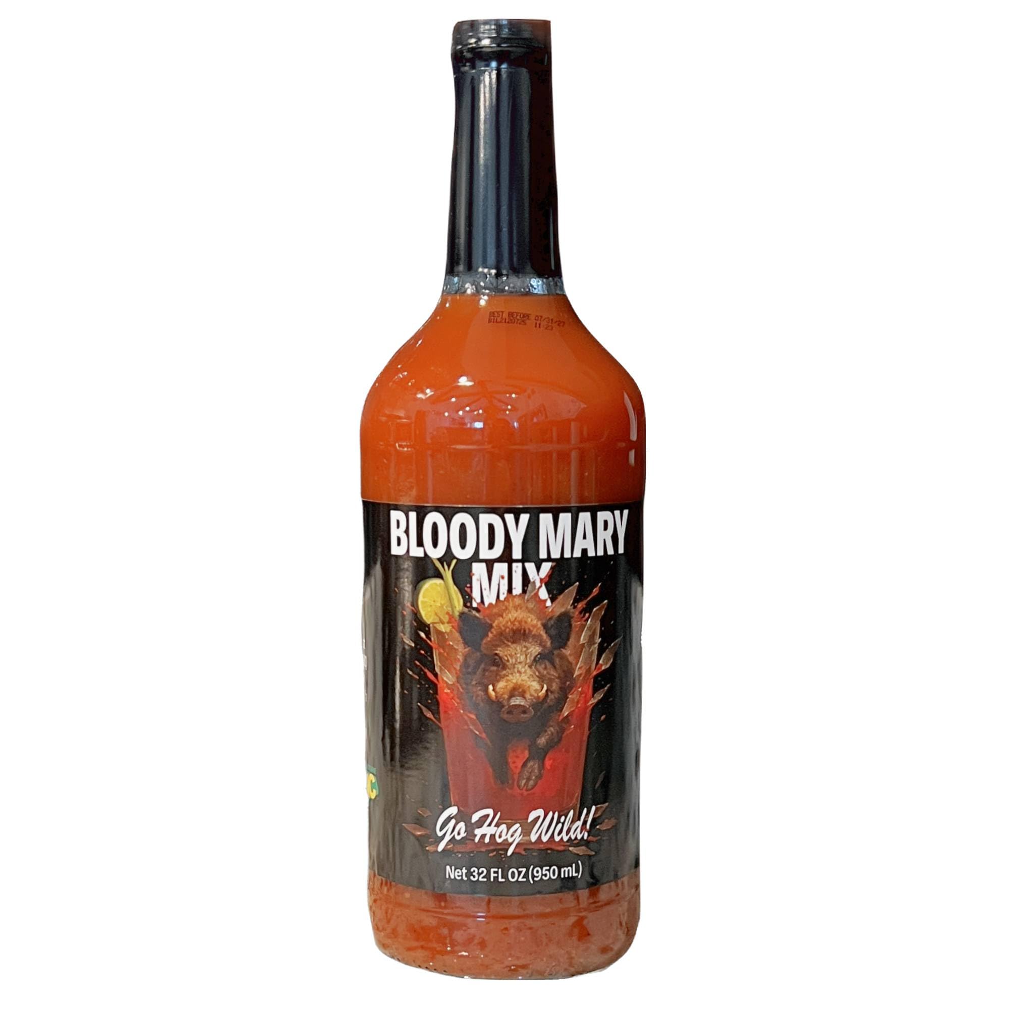 Wells Hog Heaven Bloody Mary Mix - 32 Fluid Ounce | Bold Southern Flavor with an Added Kick | Premium Cocktail Mixer Made with Our Signature Sauce |