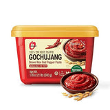 Gochujang - Premium Korean Red Chili Paste [ Medium | 1.1 lb (500g) ] - 0 Fat/ 0 Cholesterol / (40 Calories/Serving) | Spicy & Sweet Savory Fermented