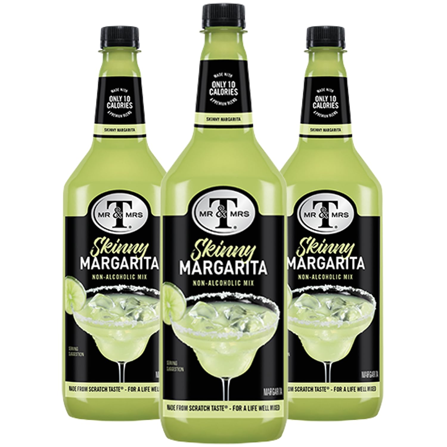 Mr & Mrs T Skinny Margarita Mix, 1L Bottle, - Premium Cocktail Mixer for Margarita Mixes, Ready to Use