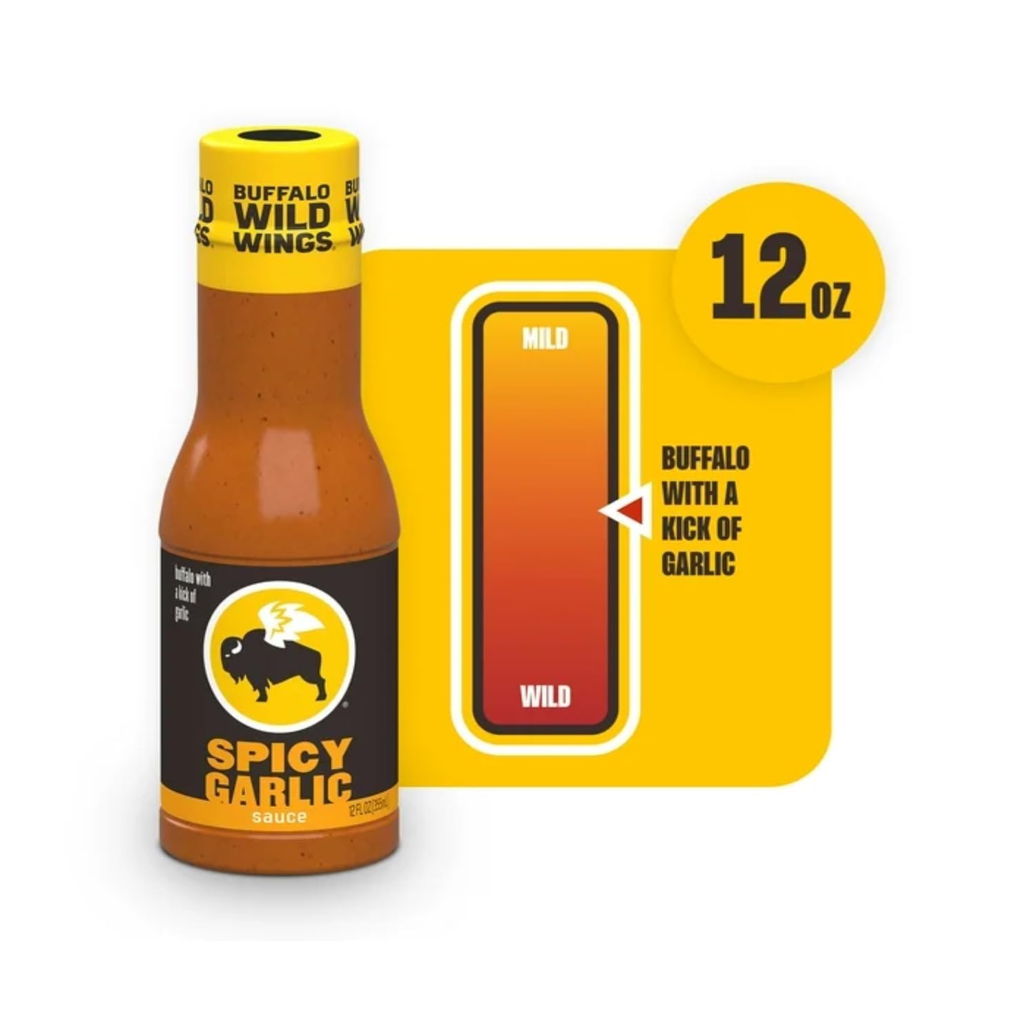 Buffalo Wild Spicy Garlic Sauce - Pack of 2 - Perfect on Anything - Elevate Your Sauce Game - Delicious Classic Flavors that People Love