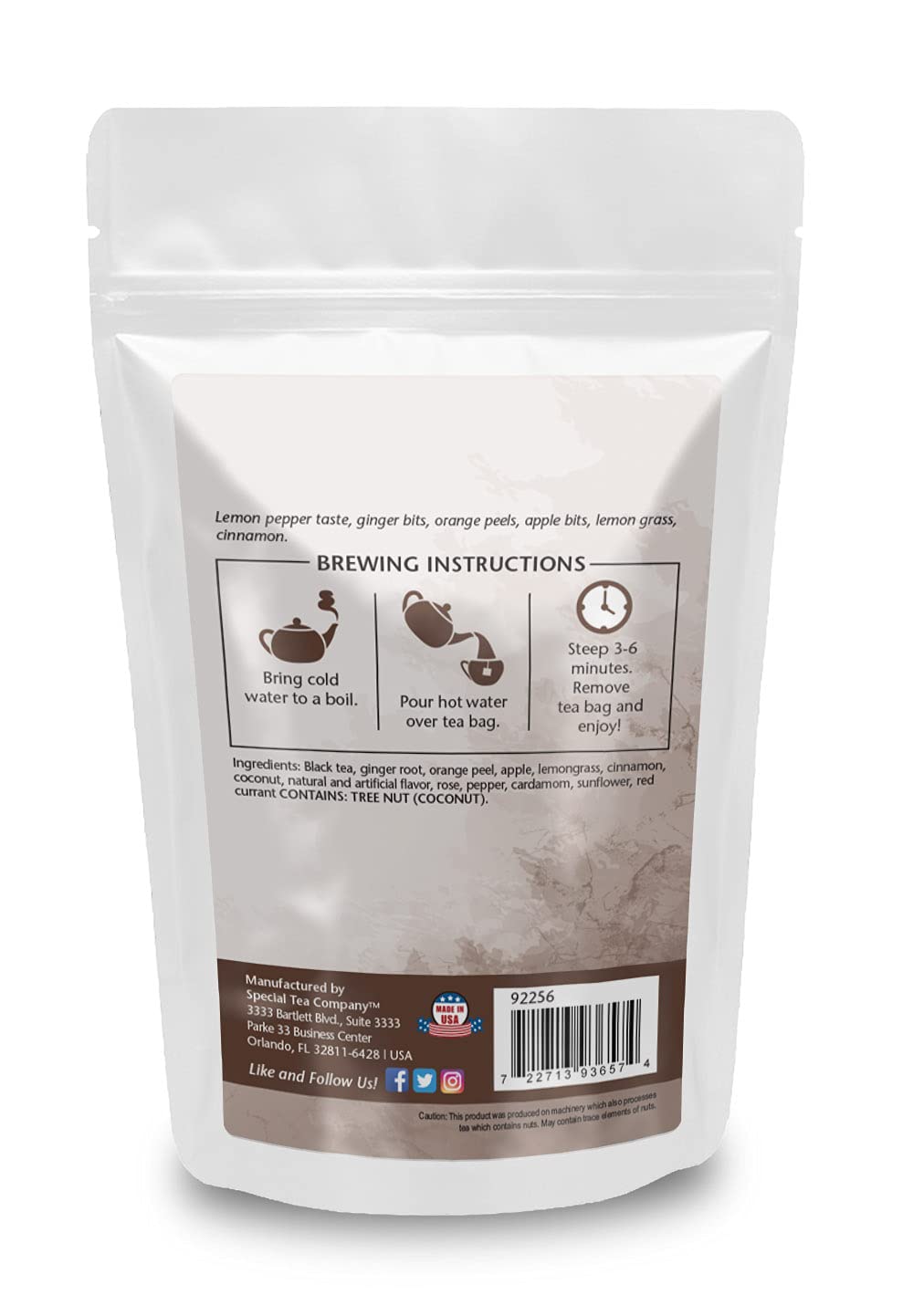 SpecialTea Company Spring Black Tea - Pyramid Sachets