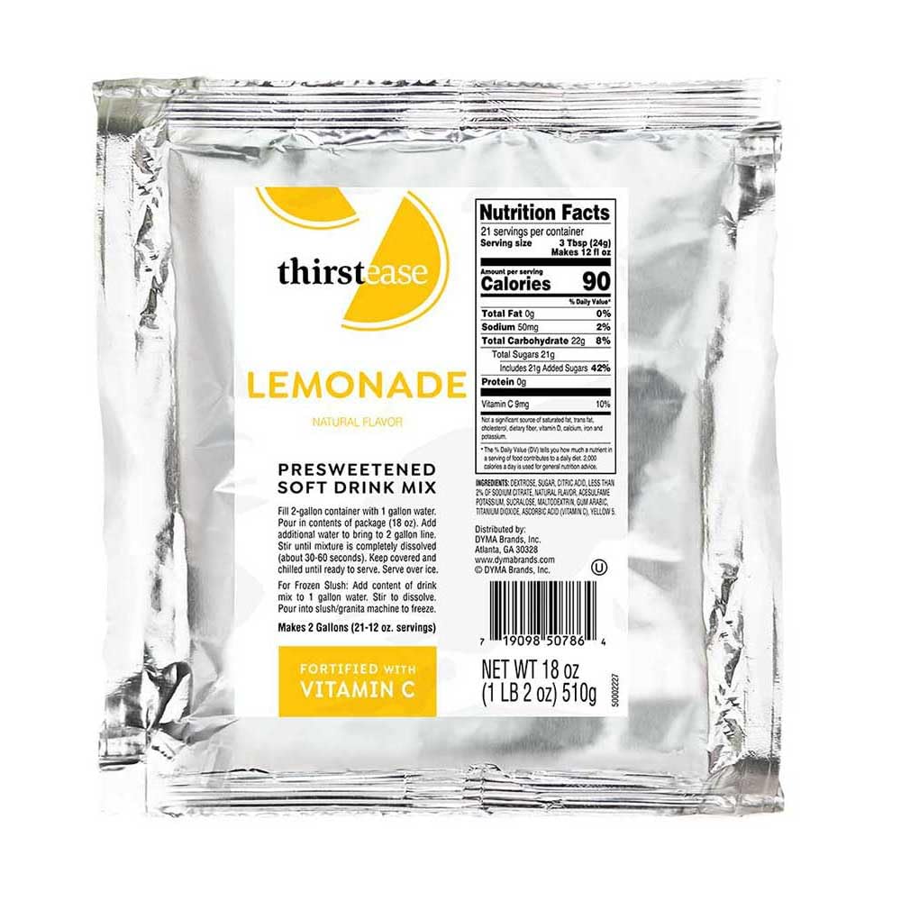 Thirst Ease Lemonade Drink Mix, 18 Ounce - 12 per case.